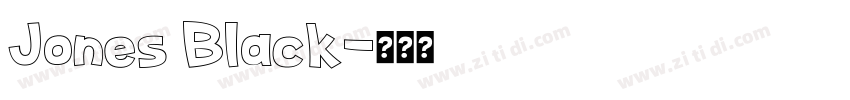 Jones Black字体转换